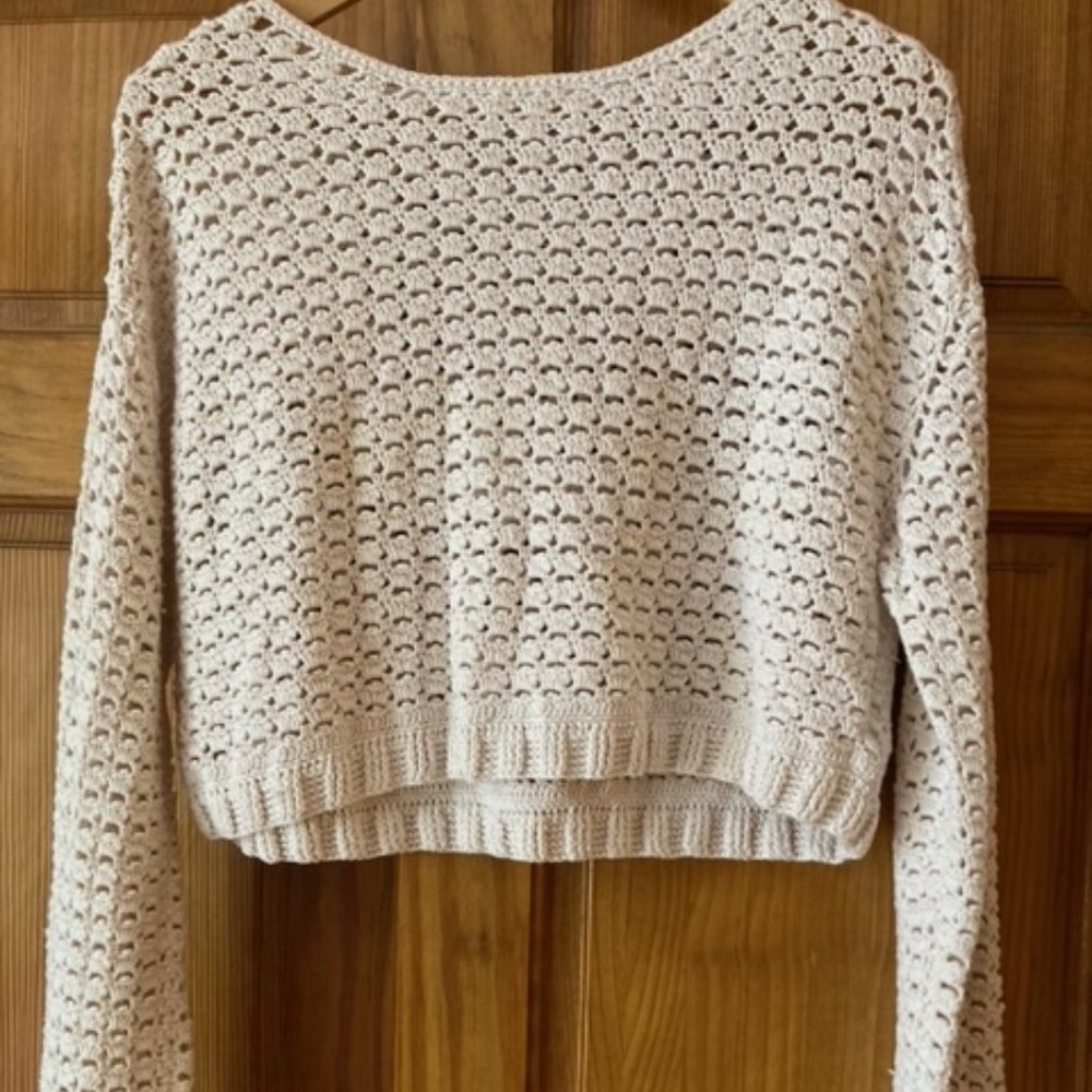Crochet Cropped Sweater
